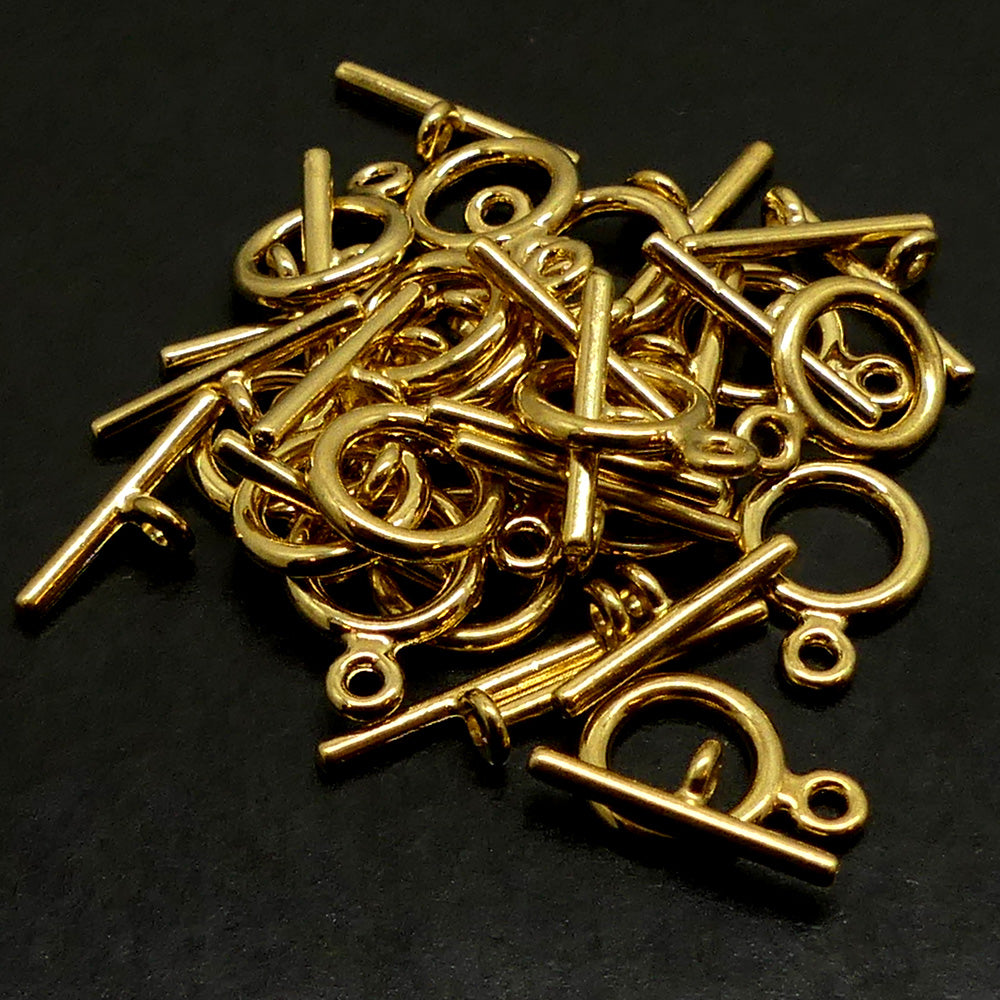 Fermoir - Collet Doré 9 mm (à la pièce)