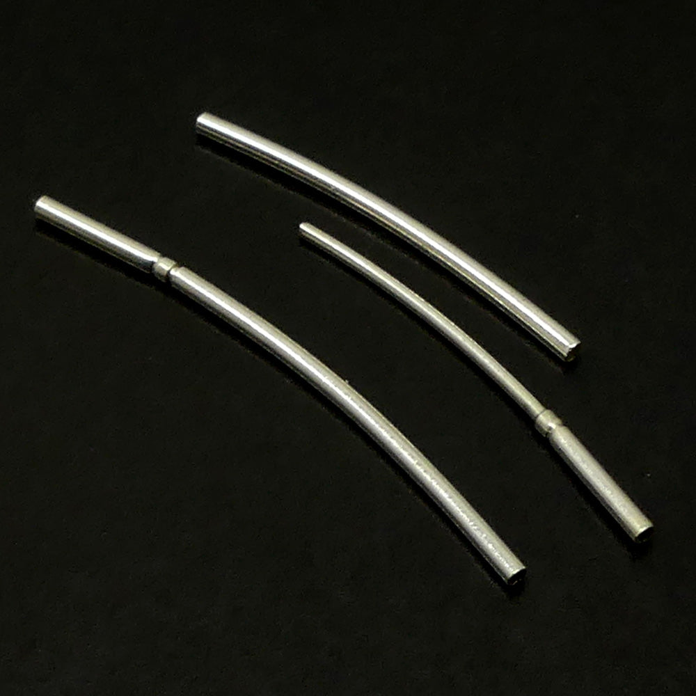 Fermoir - Coulissant argenté pour fils et câbles (à la pièce)