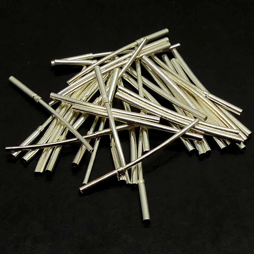 Fermoir - Coulissant argenté pour fils et câbles (à la pièce)