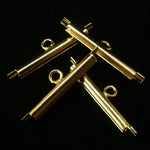 Fermoir - Embout à clipser plaqué or 20 mm (2 pces)