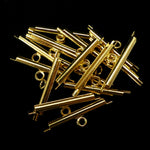 Fermoir - Embout à clipser plaqué or 20 mm (2 pces)