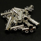 Fermoir - Glissière 2 rangs argenté (à la pièce)