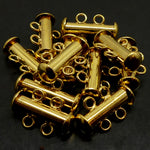 Fermoir - Glissière 2 rangs doré (à la pièce)