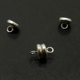 Fermoir - Aimanté plat argenté 5 mm (à la pièce)