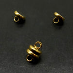 Fermoir - Aimanté plat doré 11 mm (1 set de 2 pièces)