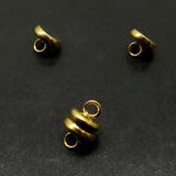 Fermoir - Aimanté plat doré 11 mm (1 set de 2 pièces)