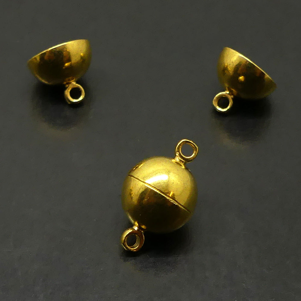 Fermoirs magnétiques en laiton - Or (1 pce)