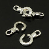 Fermoir - Crochet rond argenté (à la pièce)