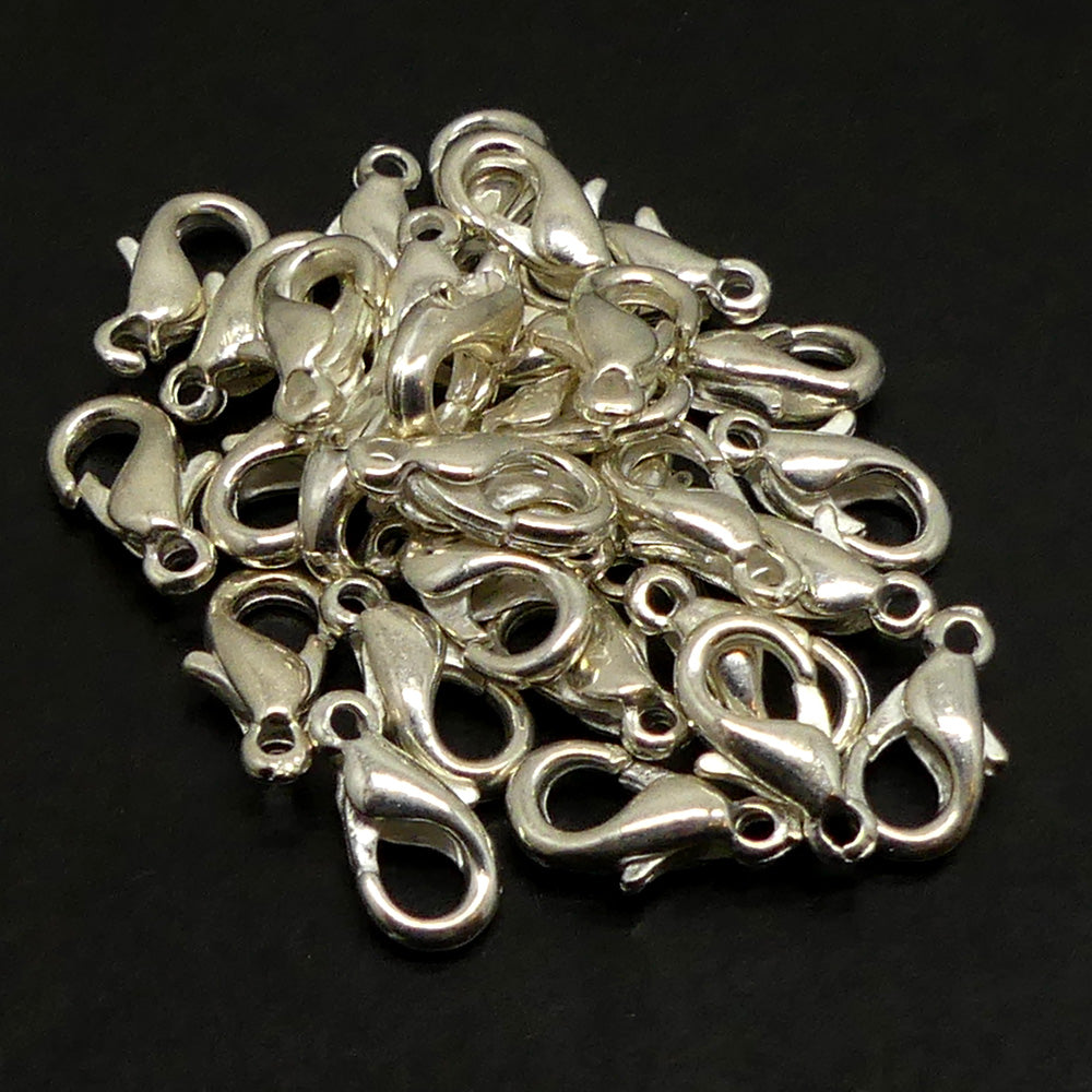 Fermoir - Mousqueton - argenté 10 x 5 mm (à la pièce)