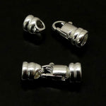 Fermoir - Mousqueton à embout argenté (à la pièce)