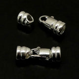 Fermoir - Mousqueton à embout argenté (à la pièce)