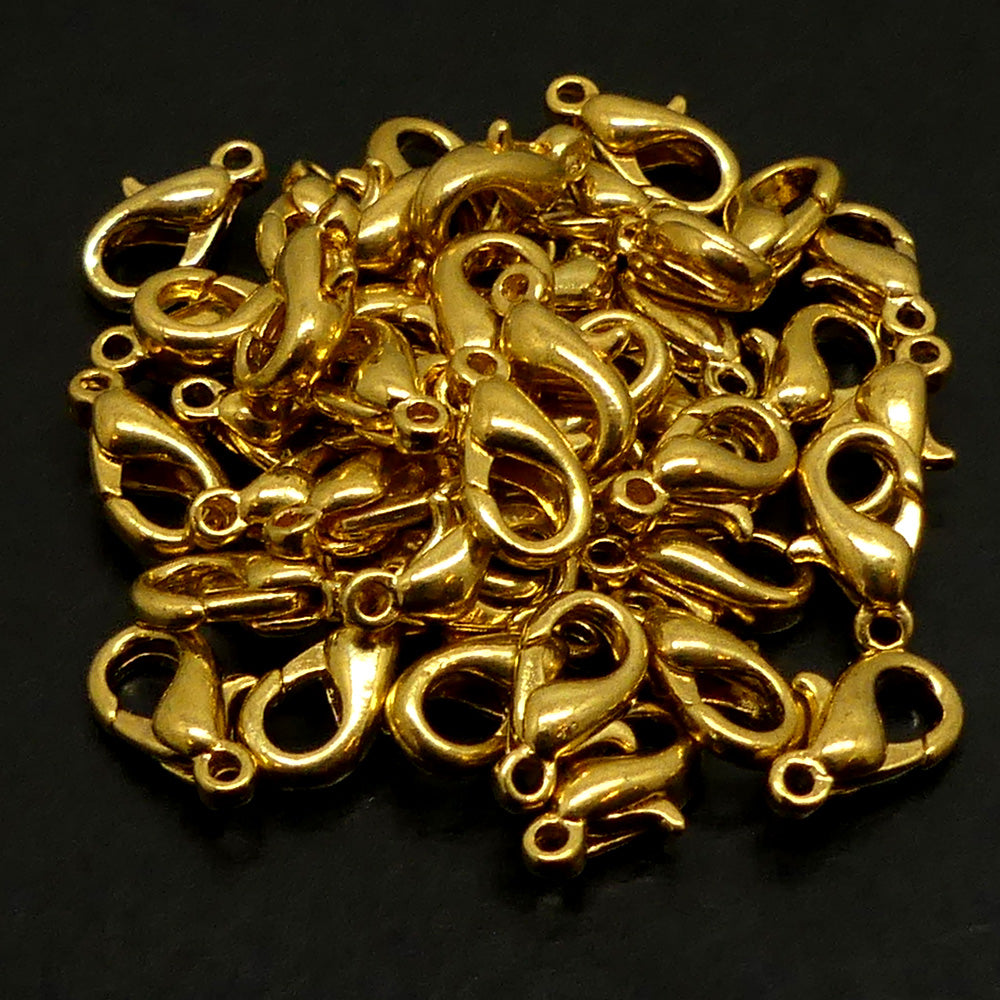 Fermoir - Mousqueton Doré 10 x 6 mm (1 pce)