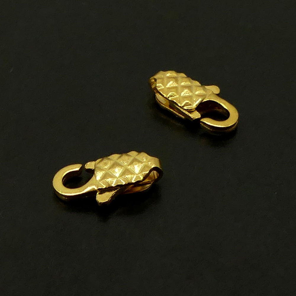 Fermoir - Mousqueton Doré Martelé (1 pce)