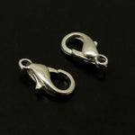 Fermoir - Mousqueton Argenté 15 x 8 mm (1 pce)