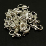 Fermoir - Mousqueton Argenté 15 x 8 mm (1 pce)