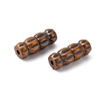 Fermoirs en laiton tube- Cuivre rouge (5pces)