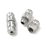 Fermoirs en laiton tube- Platine(5pces)