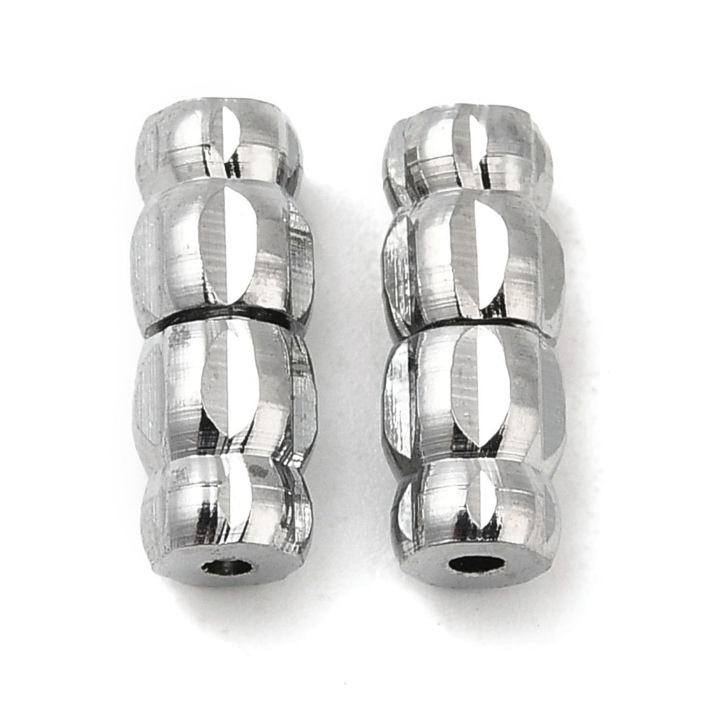 Fermoirs en laiton tube- Platine(5pces)