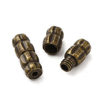 Fermoirs en laiton tube- Bronze antique (5pces)