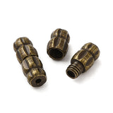 Fermoirs en laiton tube- Bronze antique (5pces)
