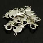 Fermoir - Mousqueton Éléphant -  Argenté (1 pce)