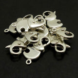 Fermoir - Mousqueton Éléphant -  Argenté (1 pce)