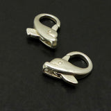 Fermoir - Mousqueton Poisson Argenté (1 pce)