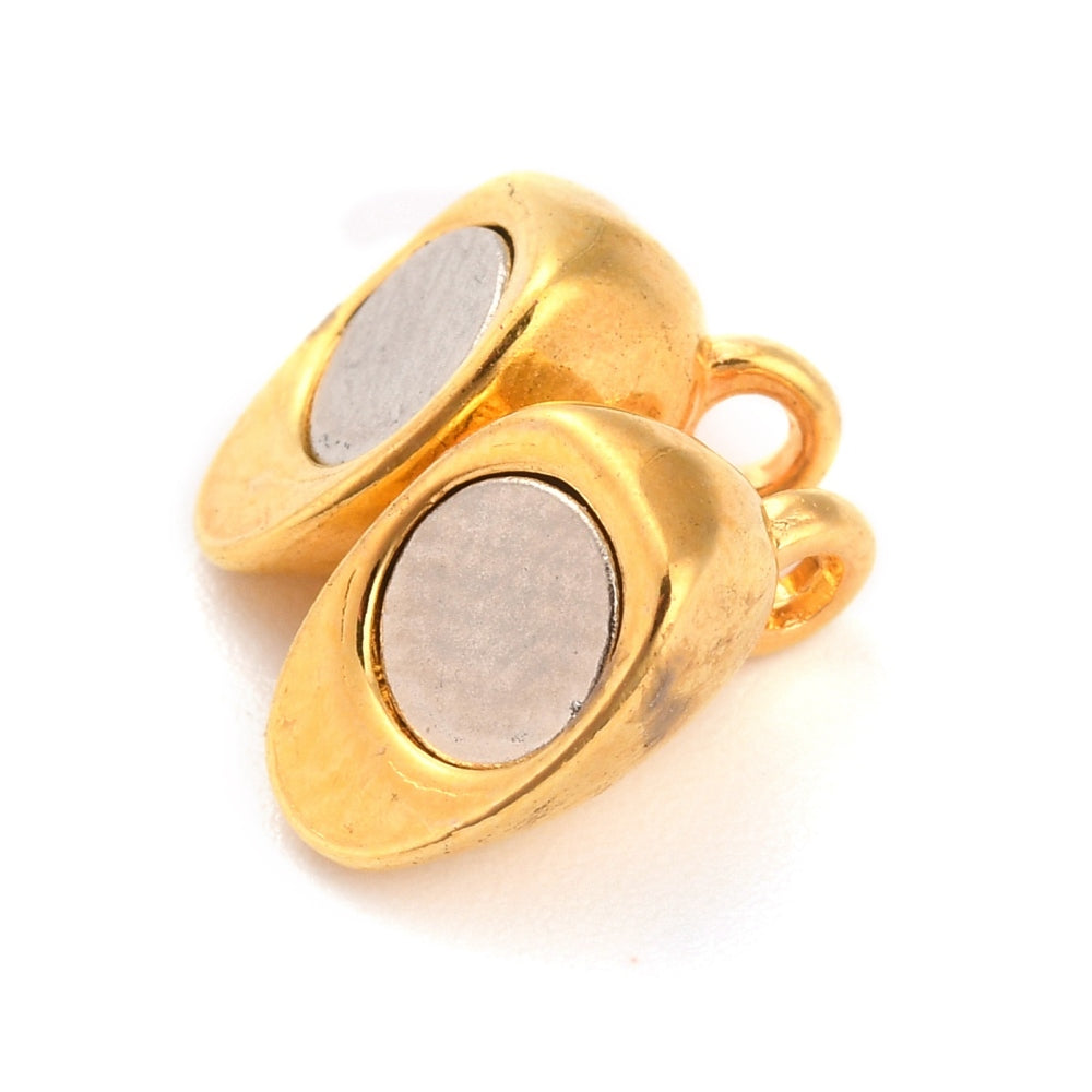 Fermoirs magnétiques " Coeur"- Or (1pce)