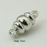 Fermoirs magnétiques "Ovale"- Platine (1pce)