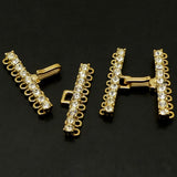 Fermoir - Crochet 9 Rangs - Doré -1 pce