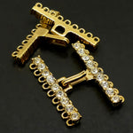 Fermoir - Crochet 9 Rangs - Doré -1 pce