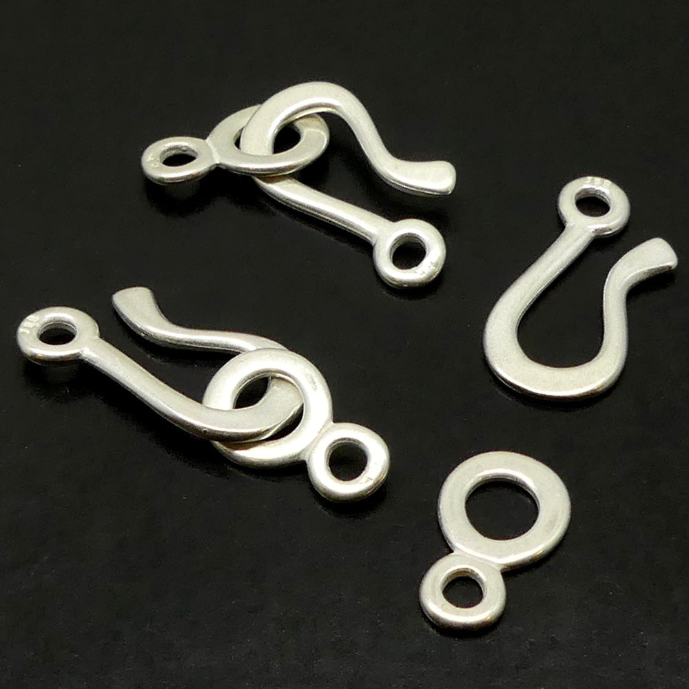 Fermoir - Crochet  30 mm - argenté (1 pièce)