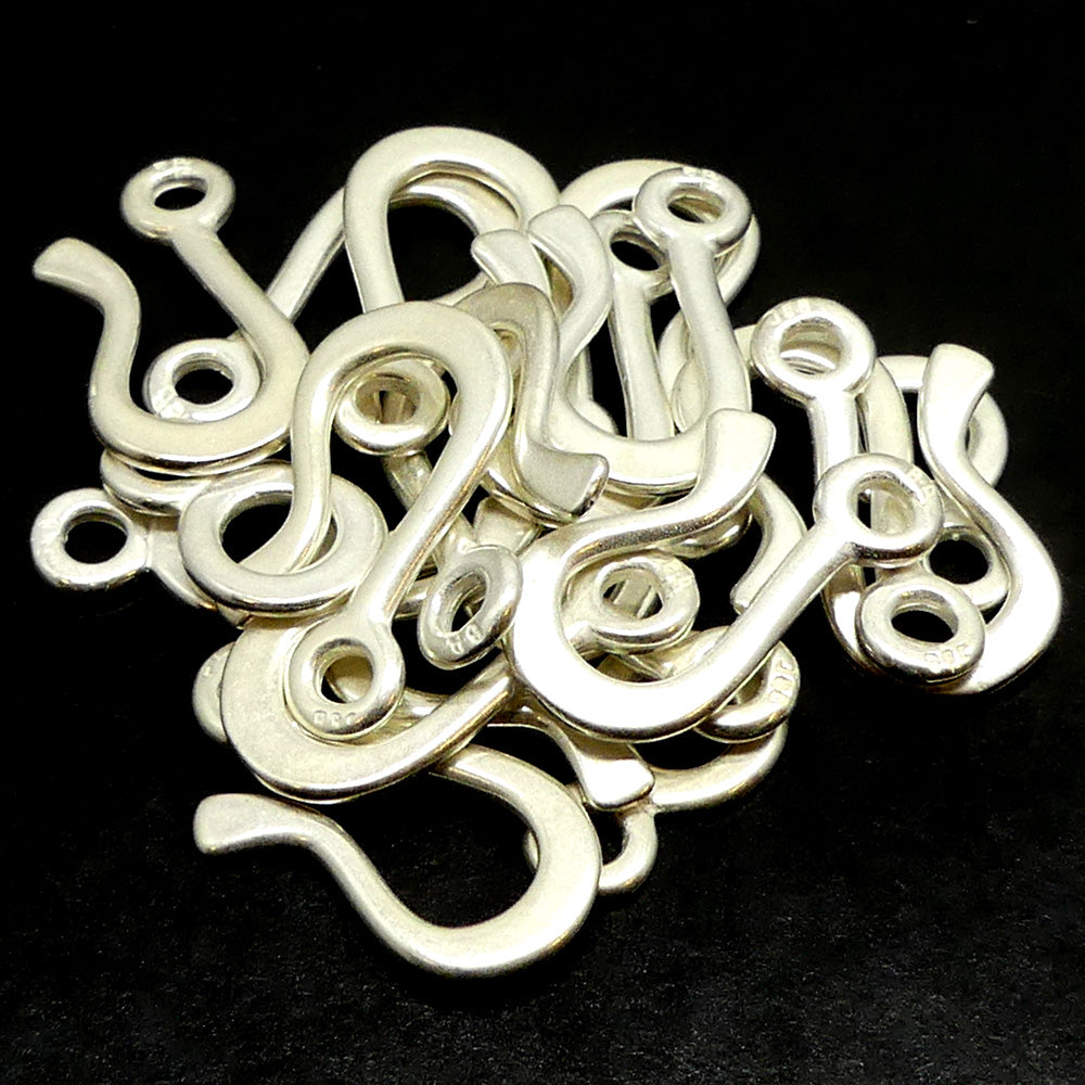 Fermoir - Crochet  30 mm - argenté (1 pièce)