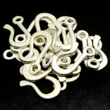 Fermoir - Crochet  30 mm - argenté (1 pièce)