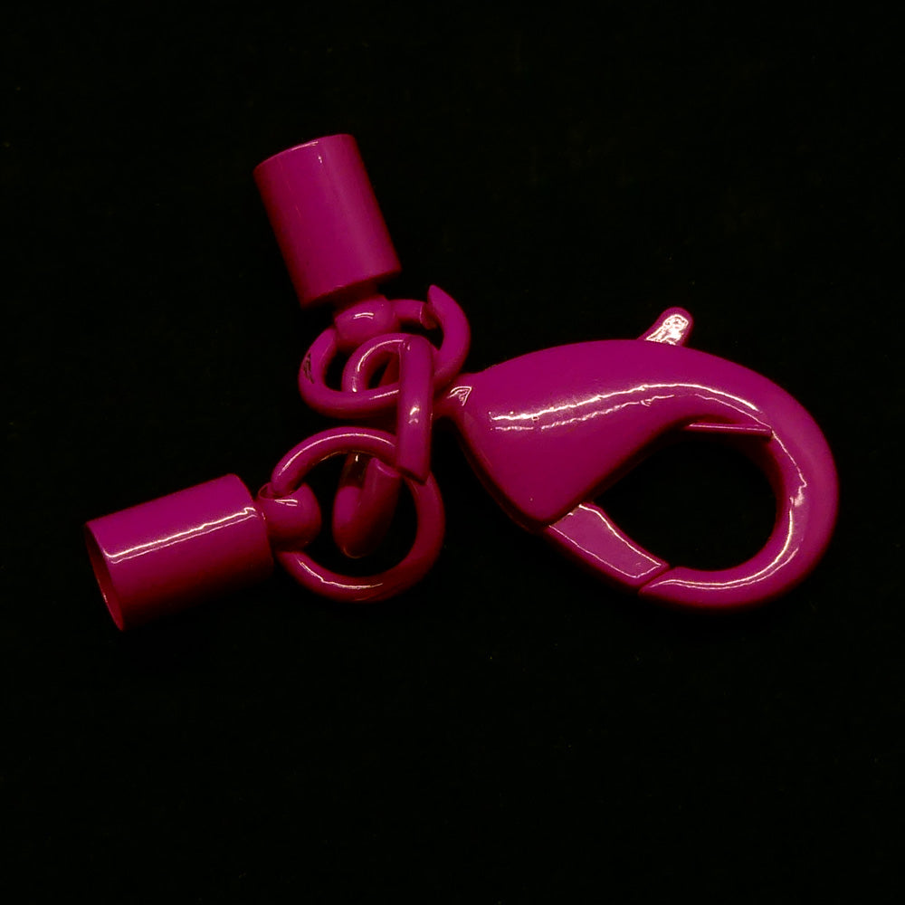 Fermoir - Mousqueton à calotte - Rose (1 pièce)