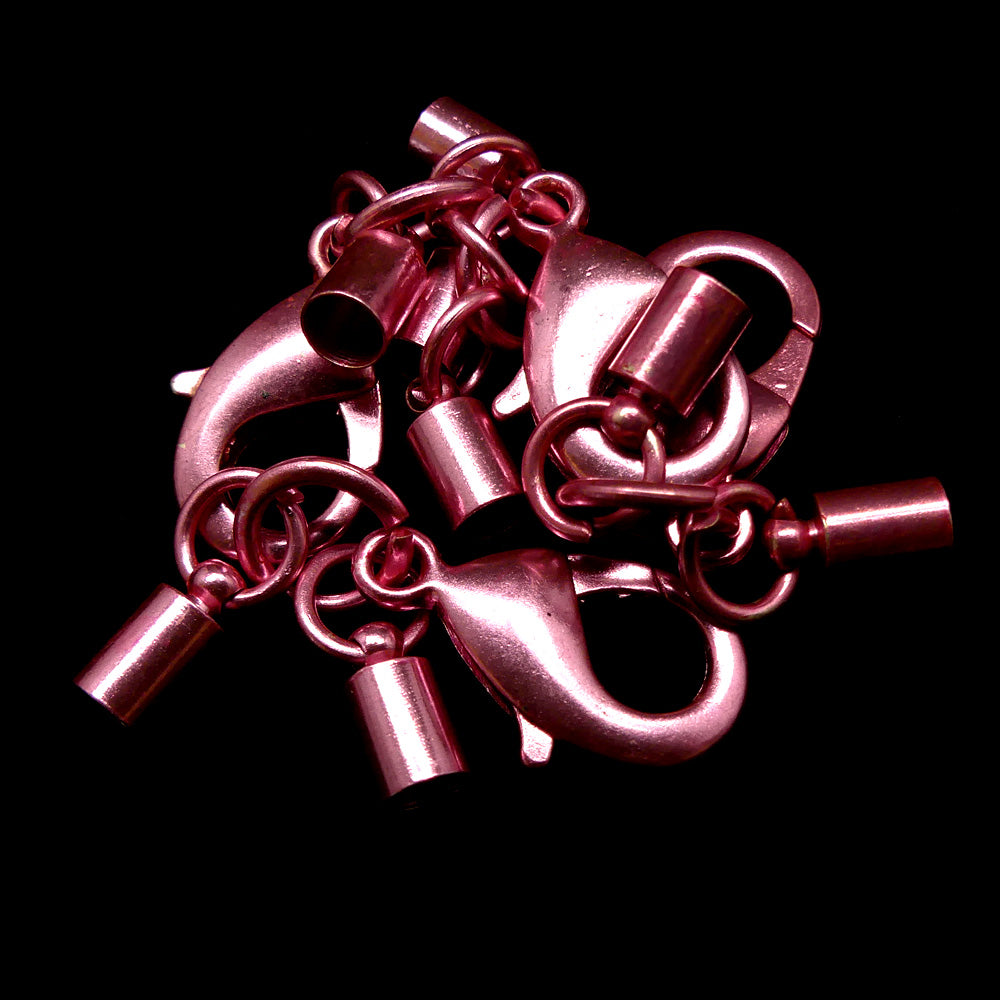 Fermoir - Mousqueton à calotte -Rose doré (1 pièce)