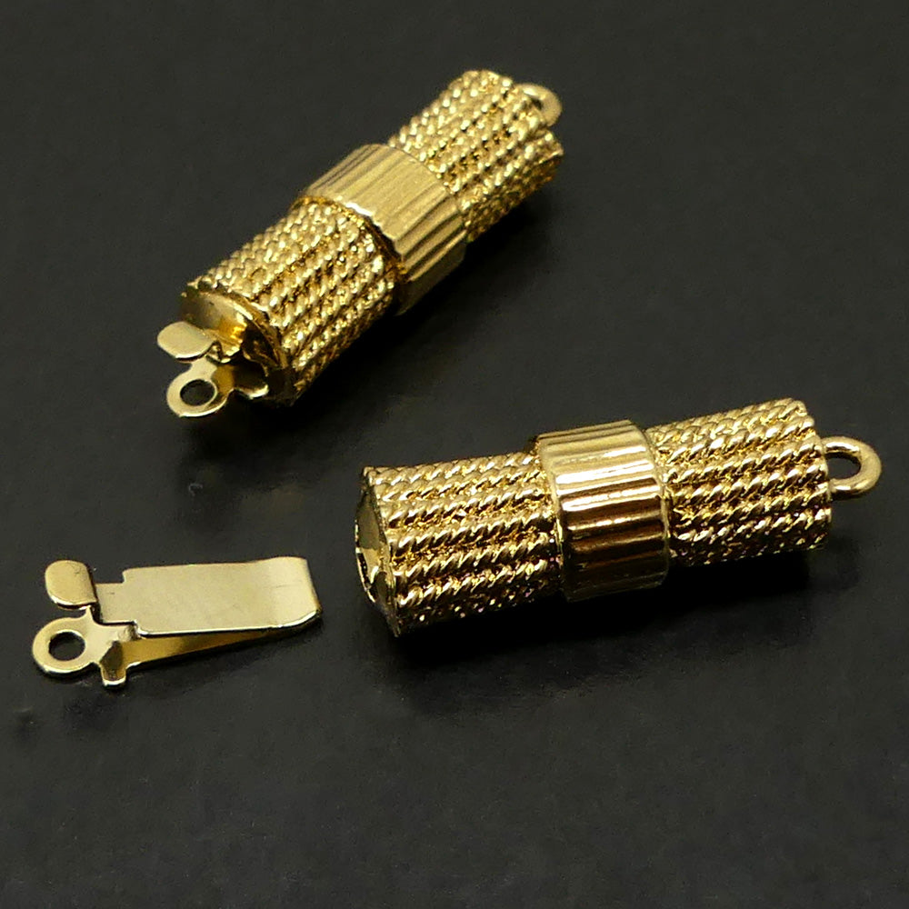 Fermoir - Clip Tube - Doré (1 pièce)