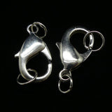 Fermoir - Mousqueton 27 x 15 mm - Argenté  (1 pièce)