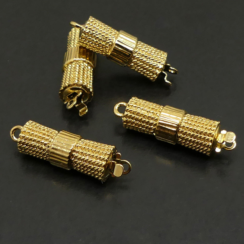 Fermoir - Clip Tube - Doré (1 pièce)