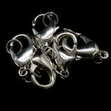 Fermoir - Mousqueton 27 x 15 mm - Argenté  (1 pièce)