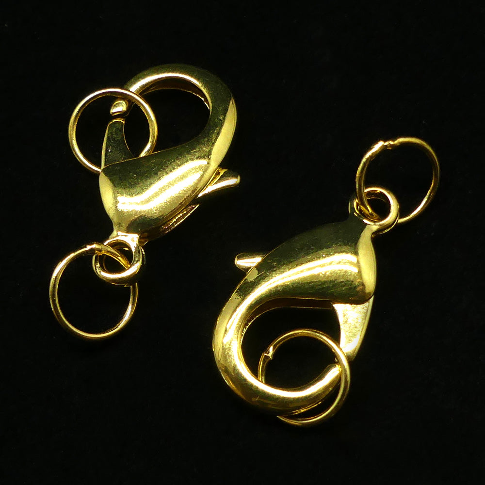 Fermoir - Mousqueton 27 x 15 mm -  Doré (1 pce)