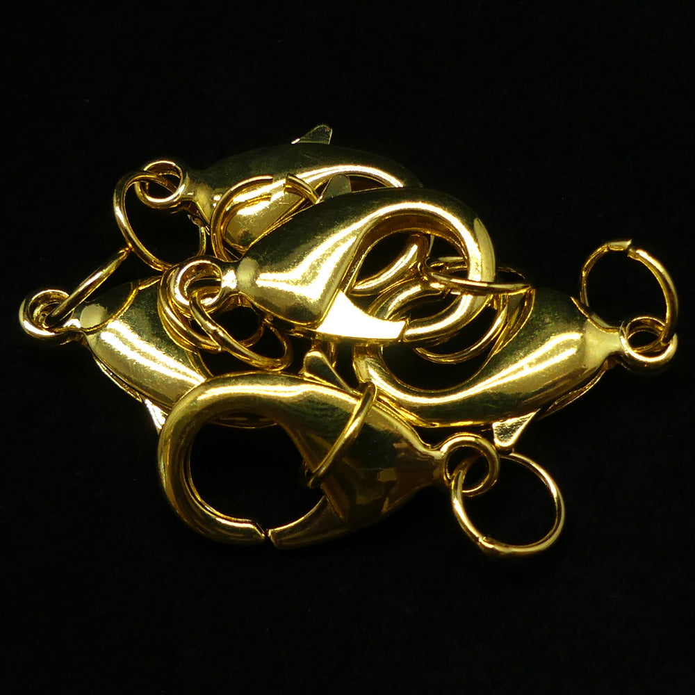 Fermoir - Mousqueton 27 x 15 mm -  Doré (1 pce)