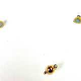 Fermoir magnétique en laiton  - Plaqué or 24k ( 1 pièce )