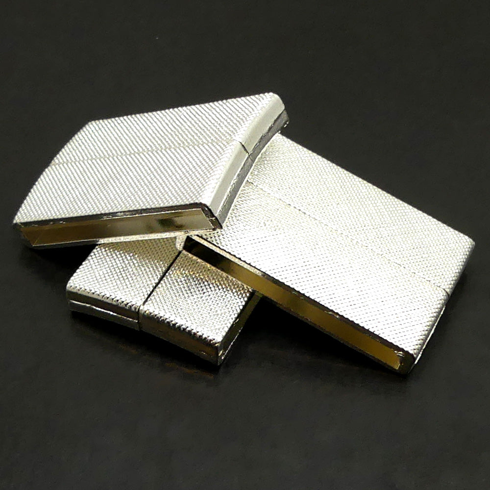 Fermoir - Aimant Rectangle 40 x 25 mm - Platine (1 pièce)