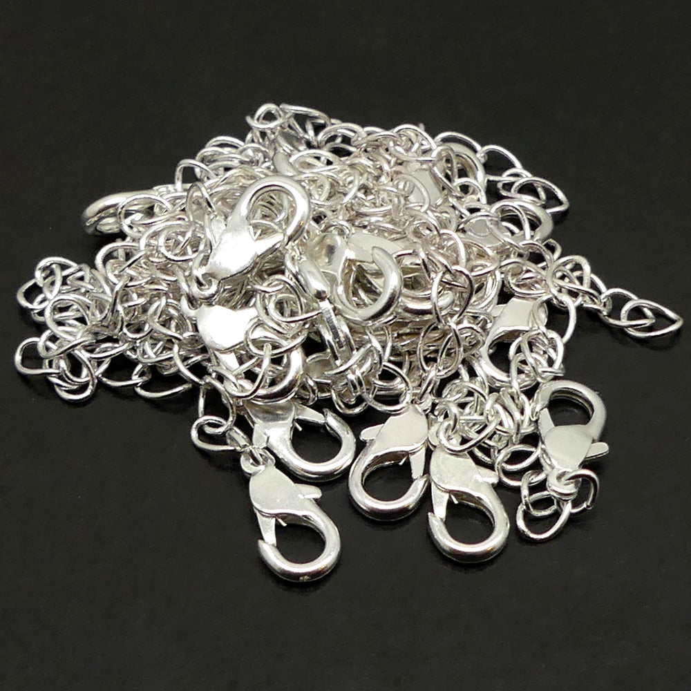 Chaînette - Réglage Mousqueton - Argenté (1 pièce)