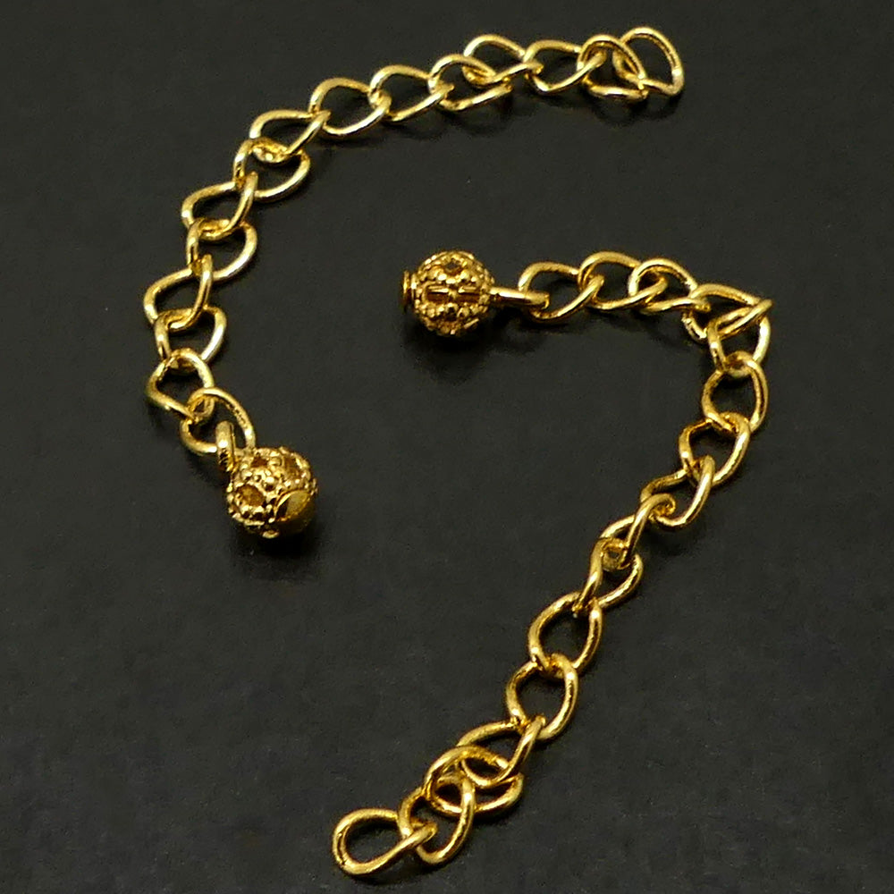 Chaînette Réglage "Boule" -  Doré (1 pièce)