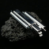 Fermoir - Glissière à clipser Beadslide -Argenté  (1 pces)