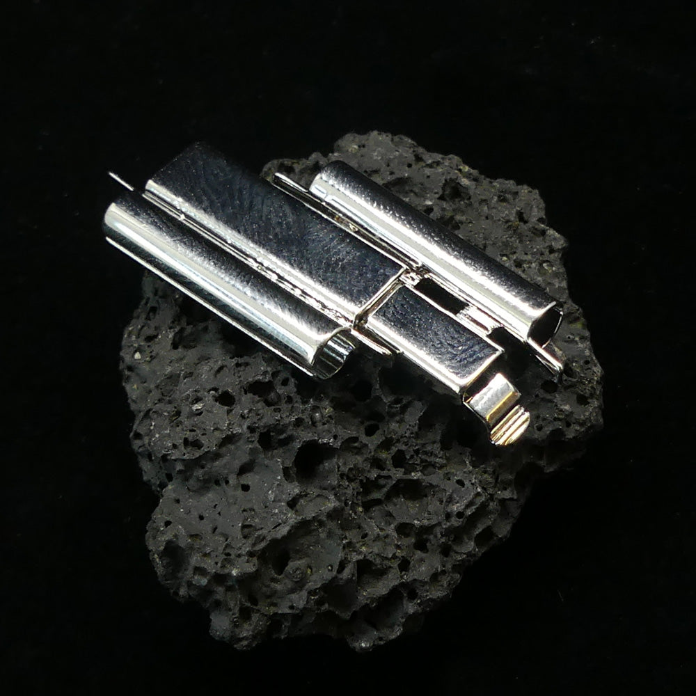 Fermoir - Glissière à clipser Beadslide - Métal argenté (1 pce)