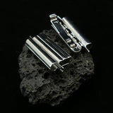Fermoir - Glissière à clipser Beadslide - Métal argenté (1 pce)