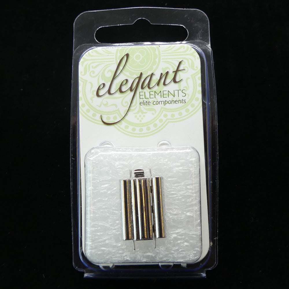 Fermoir - Glissière à clipser Beadslide - Métal argenté (1 pce)